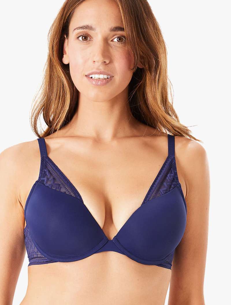 Jual MARKS & SPENCER Bra Body Sheer PushUp Bra Set 32A Indigo di