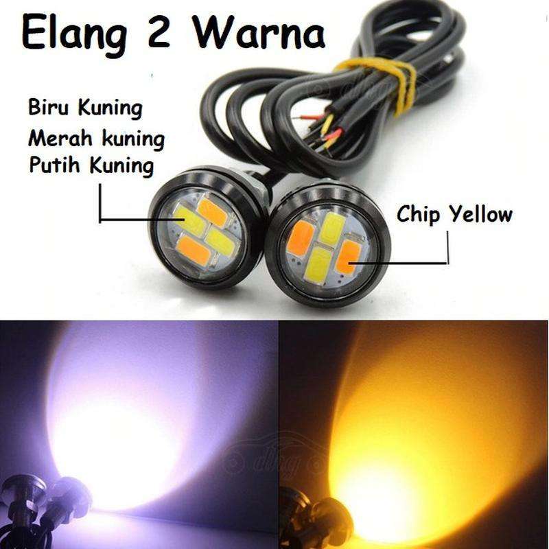 Jual Lampu Led Mata Elang 2 Warna 2In1 Eagle Eyes Eye Senja Sen Mob il