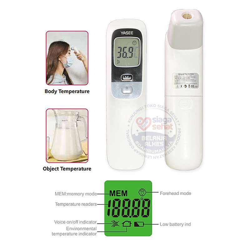 Jual Thermometer Infrared Yasee Forehead thermometer YSTWA1 di