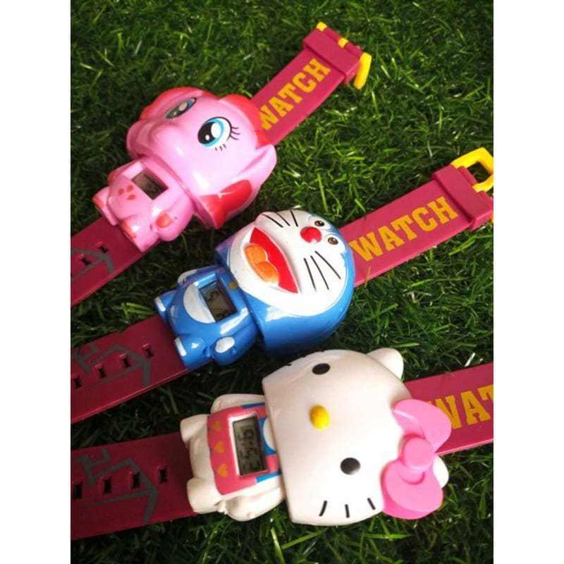 Jual Jam Tangan Anak Digital Cewek Cowok Karakter Ponny Kitty