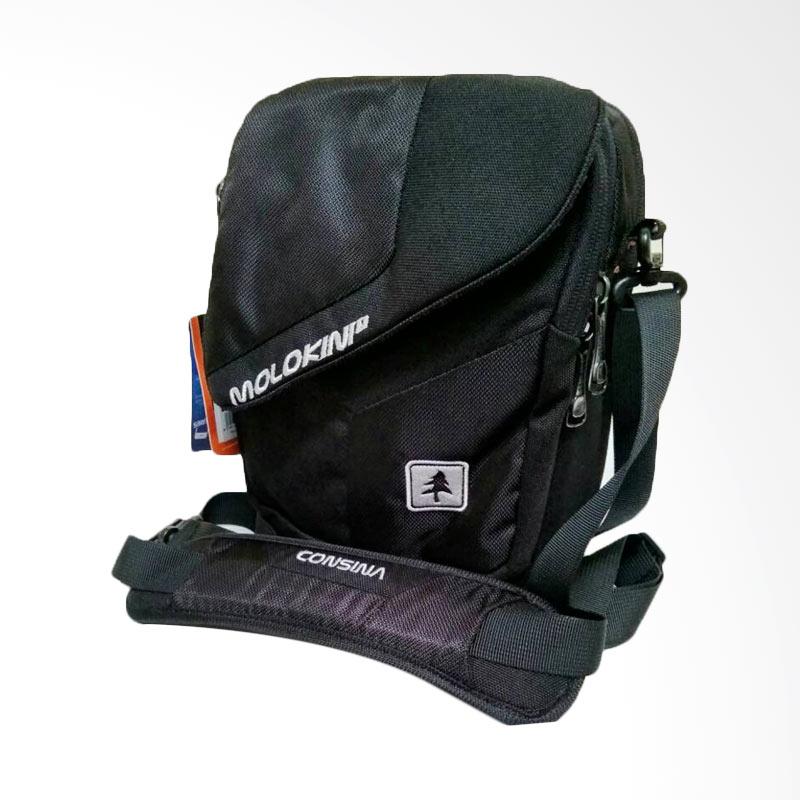 Jual Consina Tab Molokini 1 Tas Selempang Unisex Black Jual Consina Tab Molokini 1 Tas Selempang Unisex Black