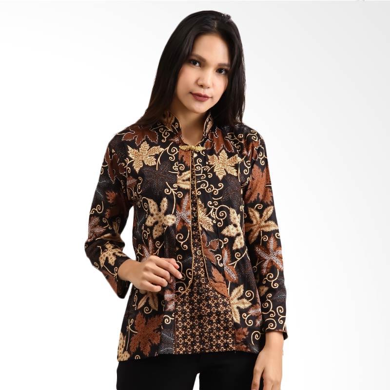 jual daily deals denbagoes batik blouse brown black jual daily deals denbagoes batik blouse brown black