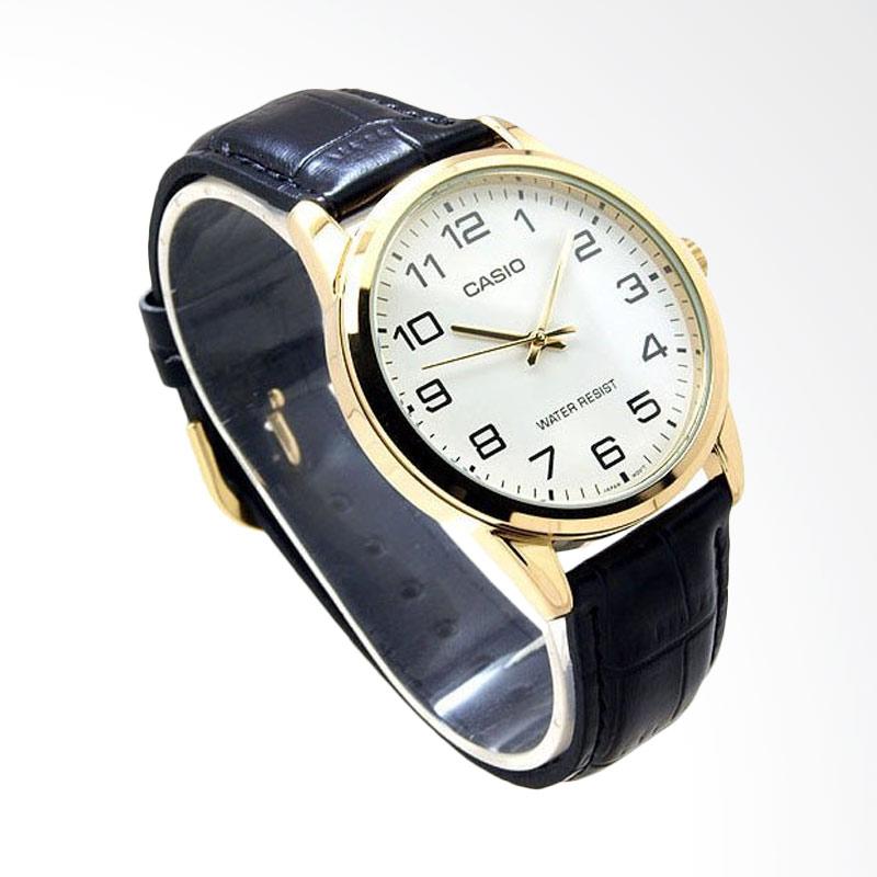 Jual Casio Analog Men Leather Band Jam Tangan Pria MTP