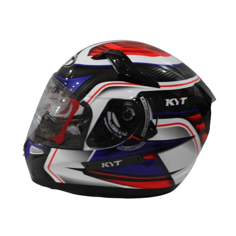 Jual KYT K2 Rider Super Fluo ED 2 Helm Full Face WH / Carbon Black