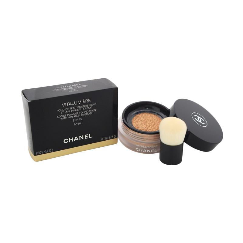 jual chanel vitalumiere with kabuki brush powder jual chanel vitalumiere with kabuki brush powder