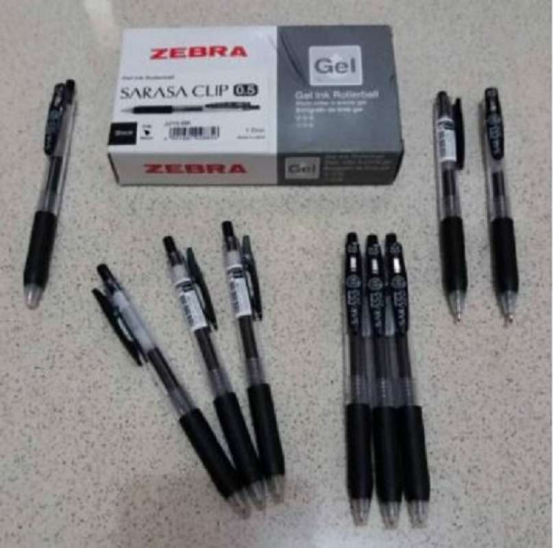 Jual Pulpen / Pulpen Gel Zebra Sarasa Clip 0.5 Hitam Murah