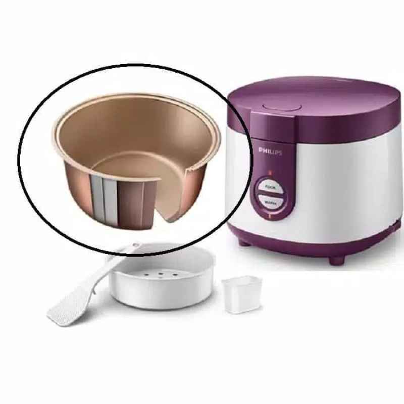 Jual Panci Teflon Inner Pot Rice Cooker Philips HD 3116 HD 3126 HD 3030 MULTICOLOR di