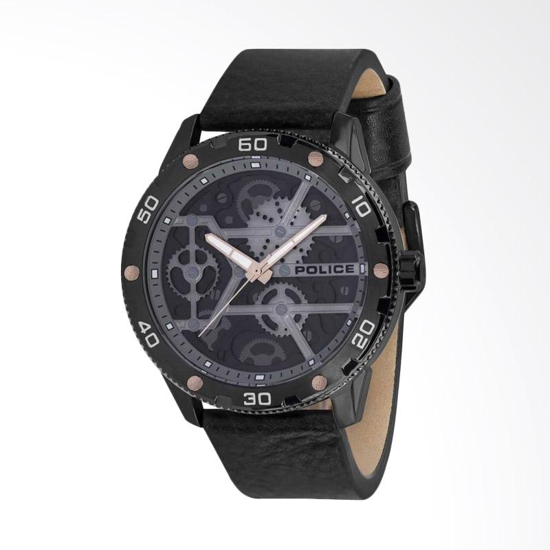 jual tali leather jam tangan pria hitam pl jual tali leather jam tangan pria hitam pl
