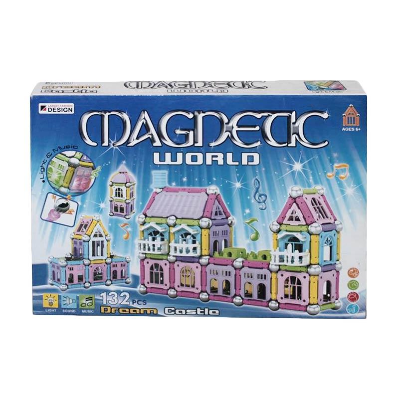 Jual Daily Deals - Mainan Edukatif Magnetic World Puzzles 