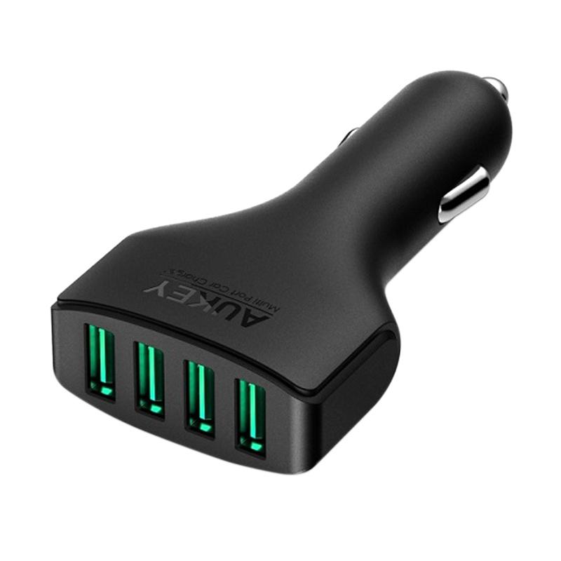 Jual Aukey CC-01 4 Port Car Charger with Aipower Murah