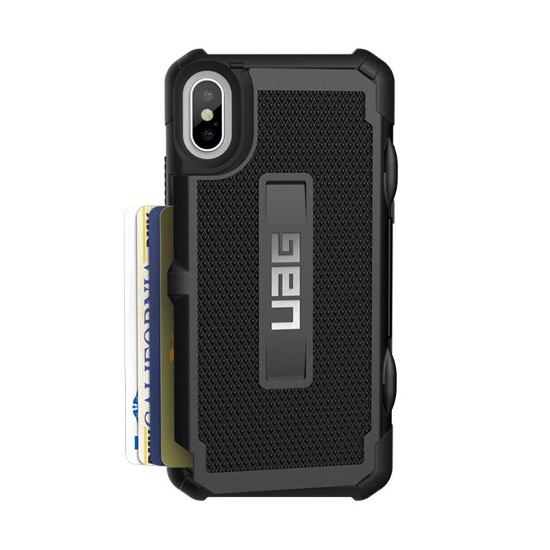 Jual UAG Trooper Casing for iPhone X - Black Silver Online