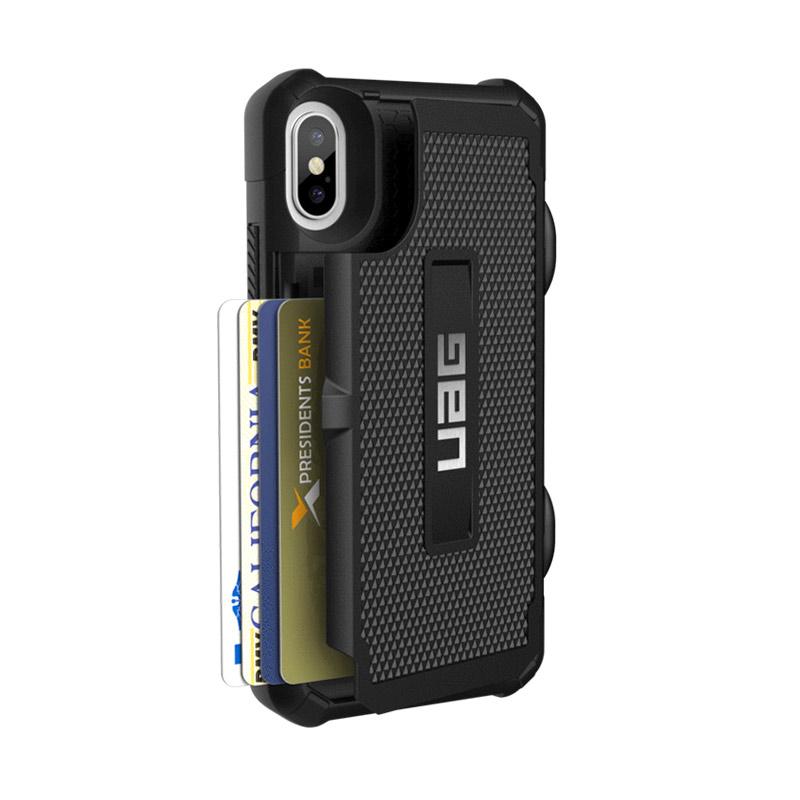 Jual UAG Trooper Casing for iPhone X - Black Silver Online