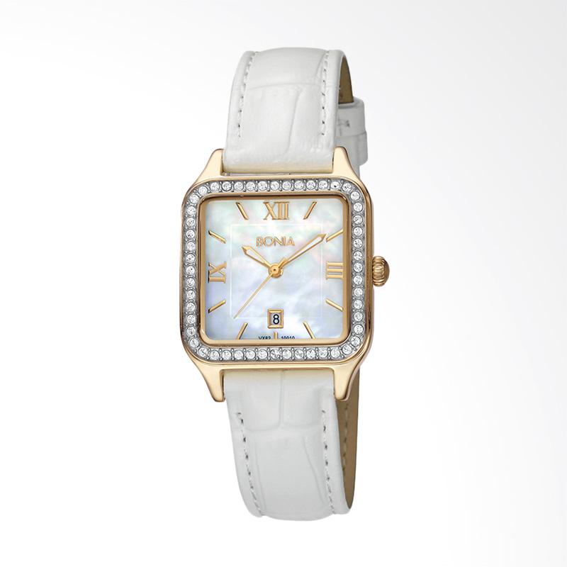 jual bonia b10010 2259s jam tangan wanita white gold jual bonia b10010 2259s jam tangan wanita white gold