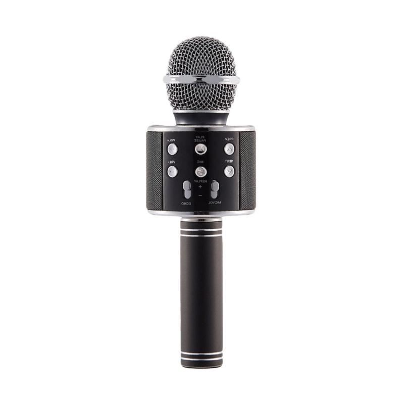 Jual VMAX K01 Karaoke Bluetooth HIFI Speaker Mikrofon Black di Seller