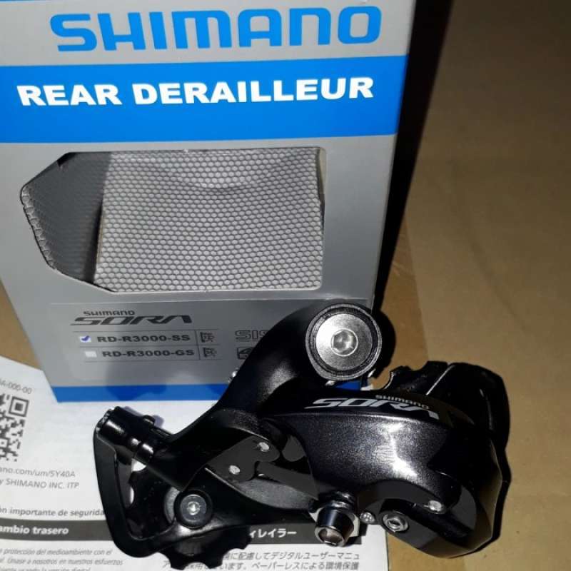 Promo RD REAR DERAILEUR 9 SPEED SHIMANO SORA RD-R3000-SS SHORT CAGE
