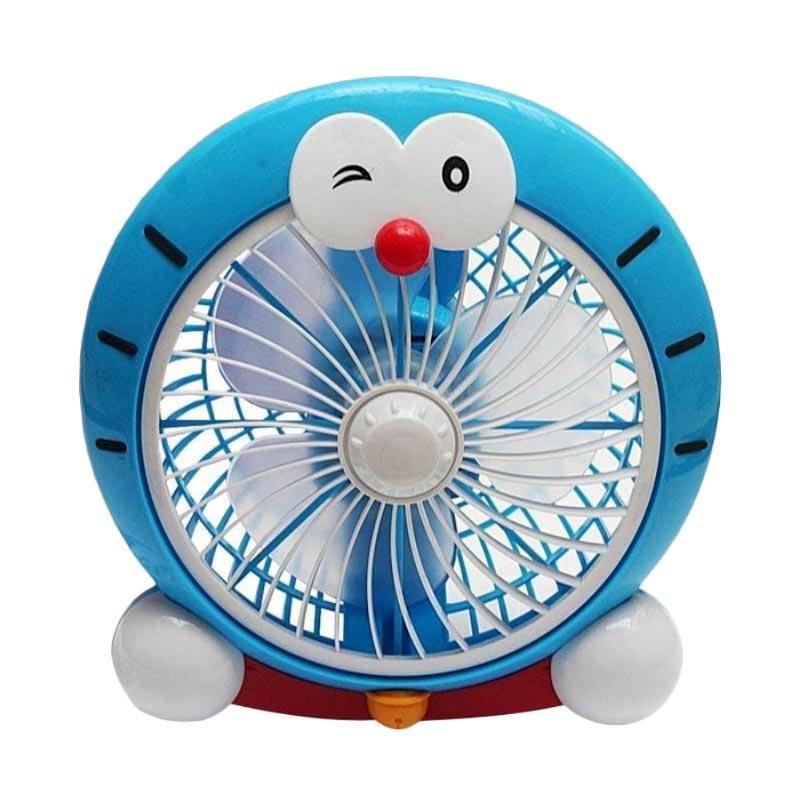 Jual Welhome Karakter Doraemon Kipas Angin Meja Biru 