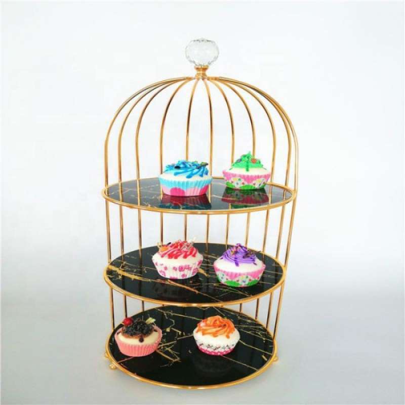 Jual Cake Stand Acrylic Display Berkualitas Free Packaging Kayu Hitam