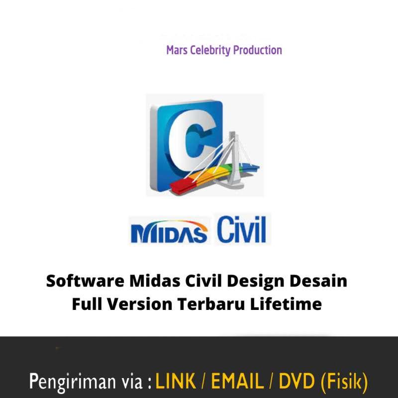 Jual Software Midas Civil Design Desain Full Version Terbaru Lifetime Premium PRO Plus Aplikasi