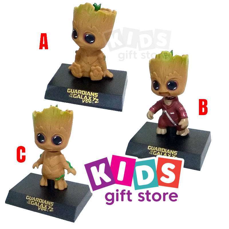Guardians Of The Galaxy Headknocker Kid Groot – 19,5 Cm Große, Handbemalte Wackelfigur