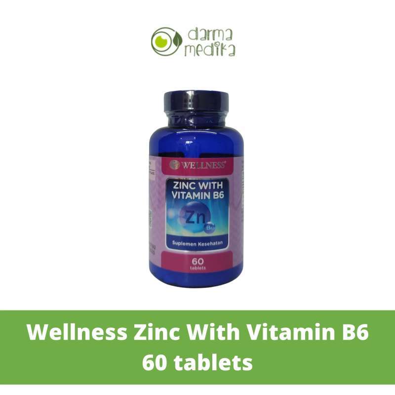 Jual Wellness Zinc with Vitamin B6 60 Tablet Suplementasi Zinc dan Vitamin B6 di Seller Darma