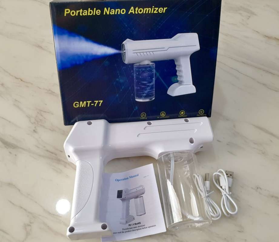 Promo Nano Spray Disinfectant Gun Portable With Atomizer UV Light