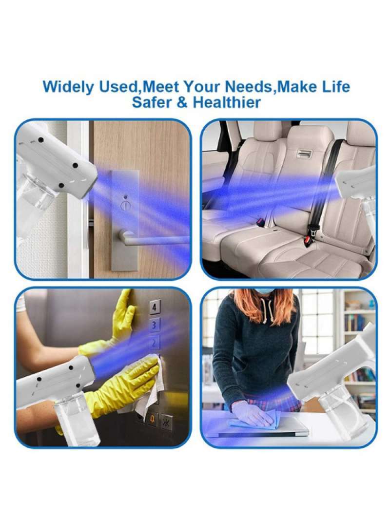 Promo Nano Spray Disinfectant Gun Portable With Atomizer UV Light