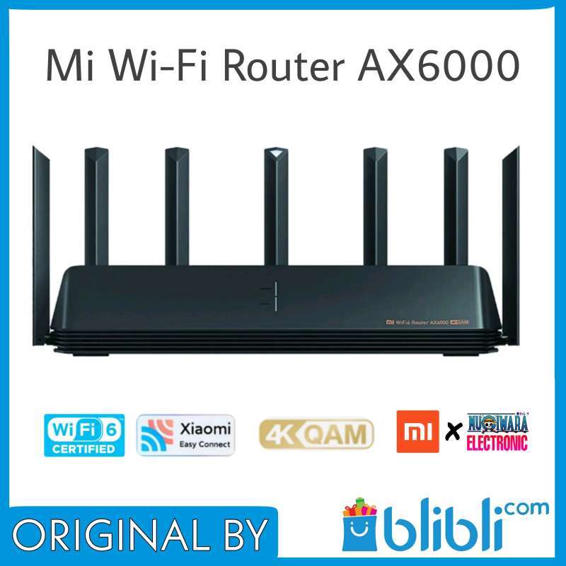 Jual XIAOMI Mi Wi-Fi Router AX6000 4K QAM - Router Wi-Fi 6 di Seller ...