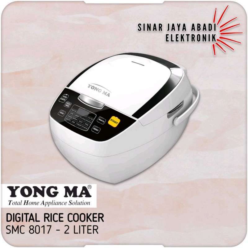 Jual Yong Ma SMC8017 Digital Rice Cooker 2 L White di Seller Sinar