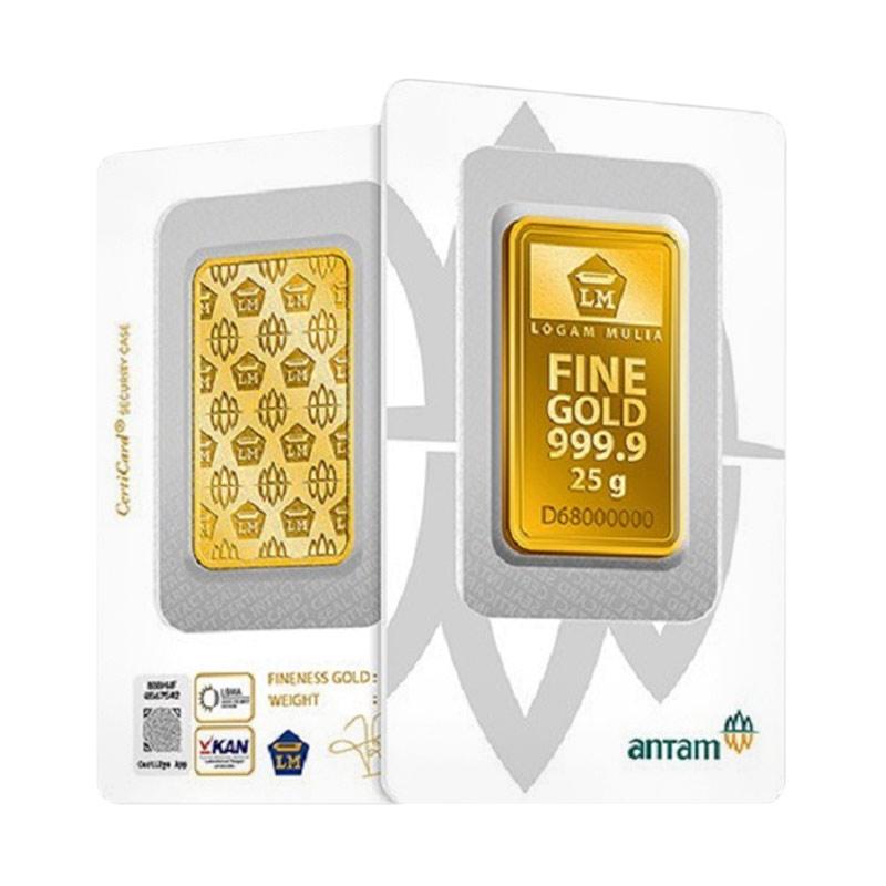 Jual Antam Emas Logam Mulia [25 g / Certicard] Online