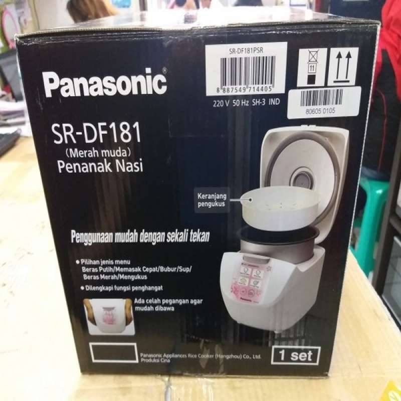 Promo Panasonic Rice Cooker Digital SrDf181 1.8 Liter Putih Diskon