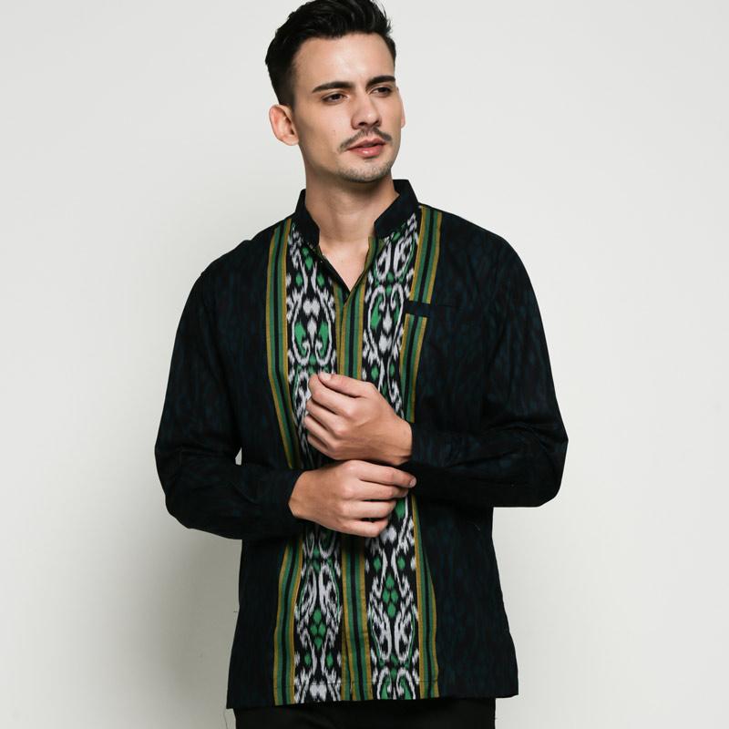  Baju  Cowok Kombinasi  Songket Model  Baju  Koko  Pria  