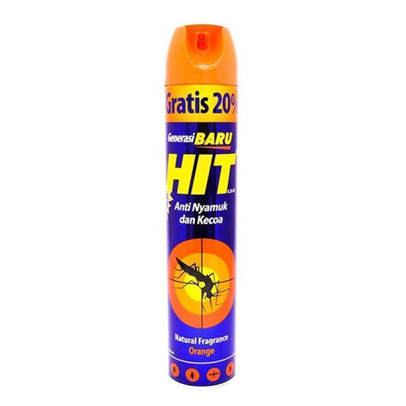 Hit Aerosol Orange 600 Ml [Semprotan Pembasmi Serangga dan Nyamuk]