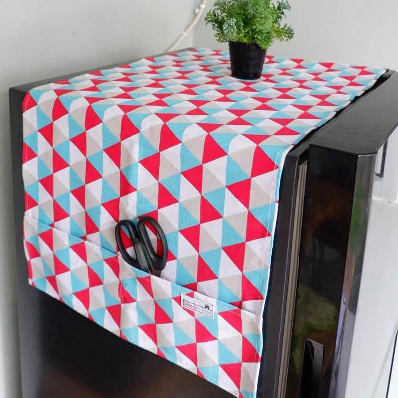 Promo Ellenov Segitiga Merah Tosca Cover Kulkas Combine [40 x 120 cm