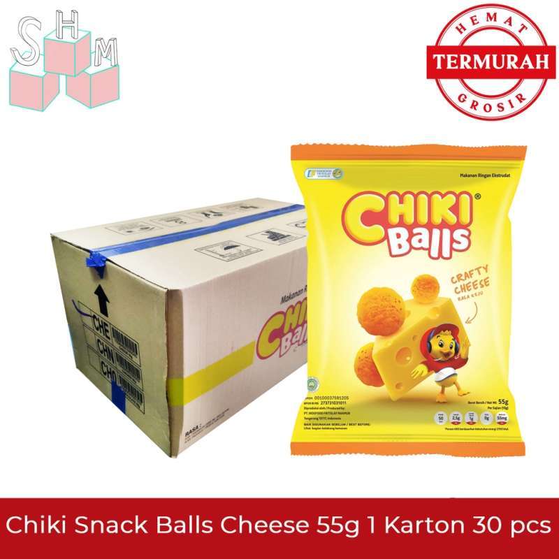 Jual Chiki Snack Balls Cheese 55g 1 Karton 30 pcs di Seller Super Hemat