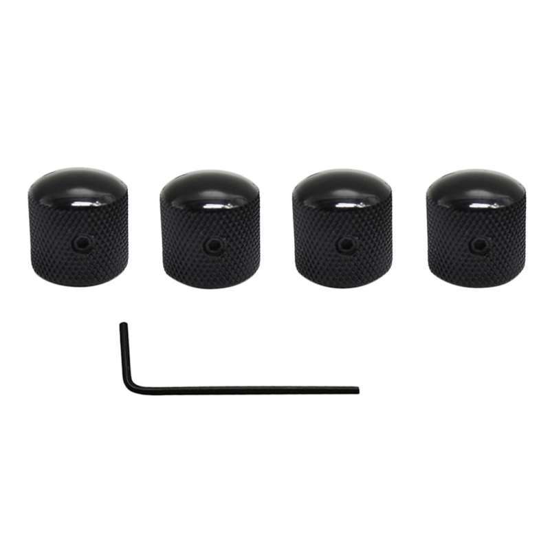 Jual 4 Metal Dome Control Knobs for Electric Guitar Pots Volume Button
