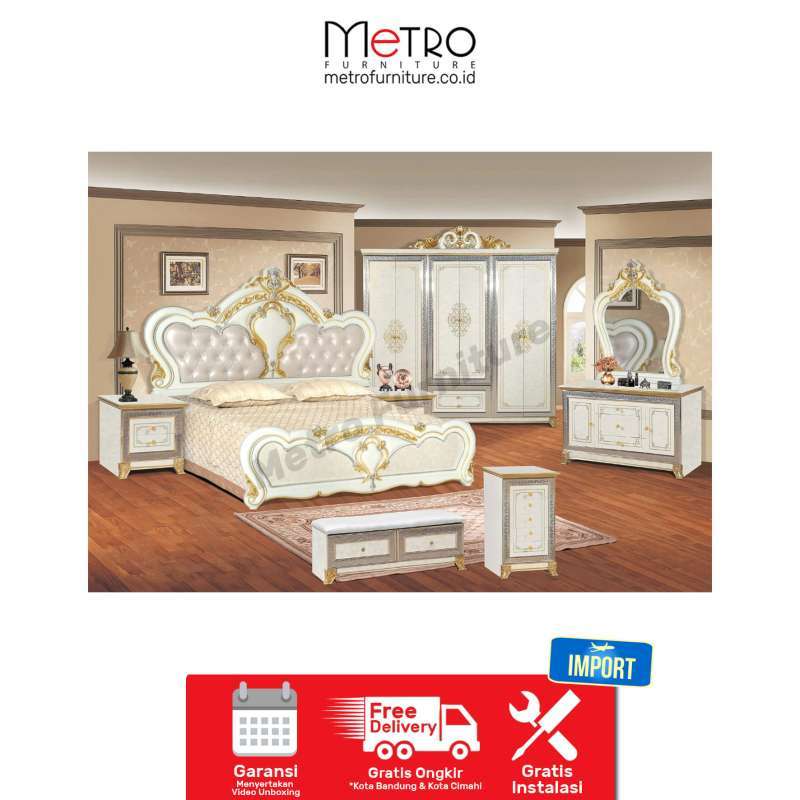 Jual Kamar set bedset springbed lemari pakaian nakas mejarias Alzair
