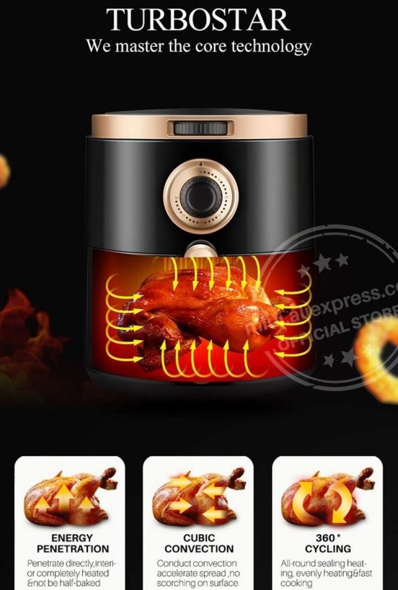 Jual XIAOMI AIR FRYER HEALTHY LIFE LOW FAT LOW CHOLESTEROL 3 LITER di