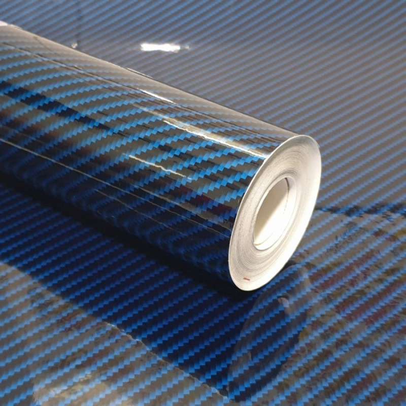 Jual Sti cker Panel Mobil Motor Blue Carbon 7D Premium Gloss 50Cm di