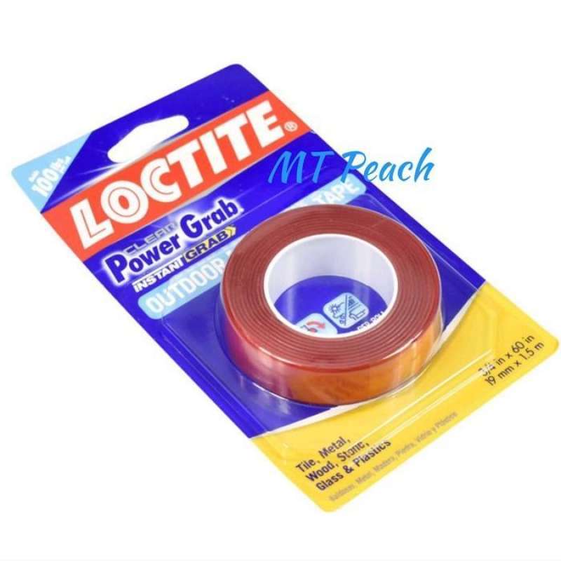 Jual LOCTITE MOUNTING TAPE OUTDOOR 1.5 MTR TAPE POWER GRAB 3/4INCH X