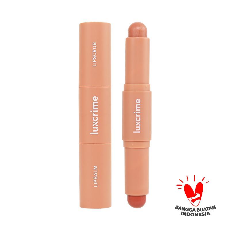 Jual Luxcrime Duo Lipcare Lipbalm & Lipscrub di Seller Kumi Beauty