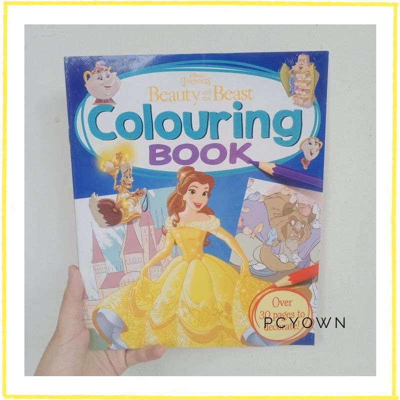 Jual Buku Simply Colouring Disney Beauty and The Beast Colouring Book