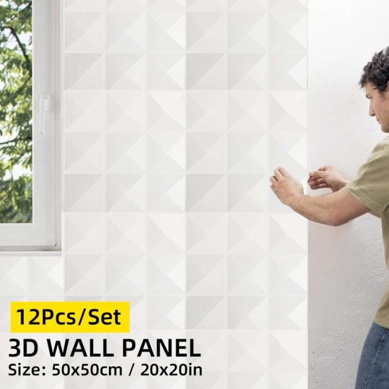 Jual Stiker Dinding Seni 3D 50X50Cm. Wallpaper Tahan Air Tahan Api