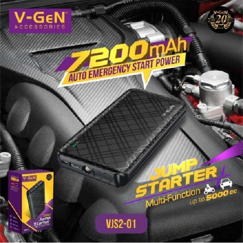 Jual Power Bank Jump Starter 7200mAh VGeN Jumper Aki Mobil Vgen