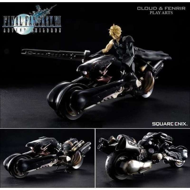 Figurine Final Fantasy VII Advent Children – Cloud Et Fenrir – Square Enix – 30 Cm