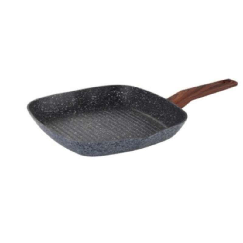 Jual Yoshikawa Grill Pan 28cm Marble Induksi Panggangan BBQ Gril