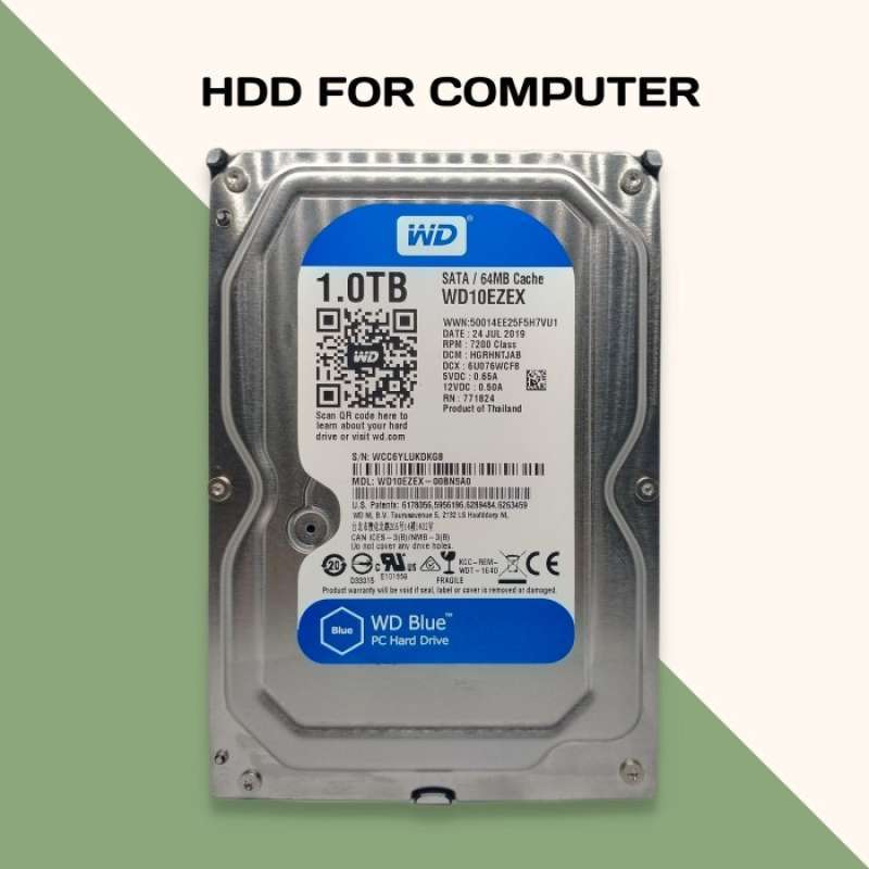 Promo Hdd 1Tb Wd Blue Sata -Hardisk Internal Pc 1Tb Wd Blue Best Seller ...