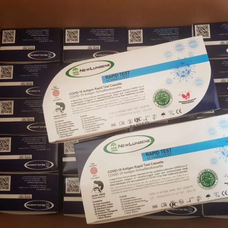 Jual new lungene swab antigen omicron eceran di Seller Ella Store