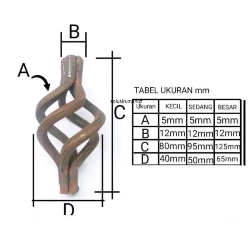Promo basket atau nanas UKURAN BESAR ornamen pagar besi tempa Diskon 40