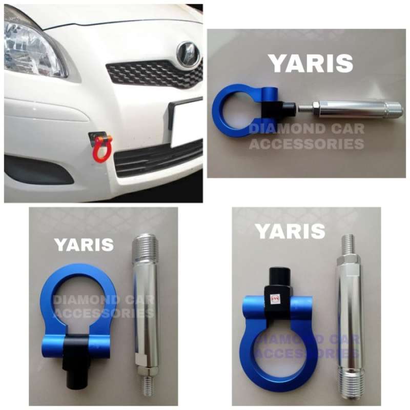 Promo TOWING HOOK DEPAN BIRU TOYOTA YARIS LAMA 2013 KUALITAS BAGUS