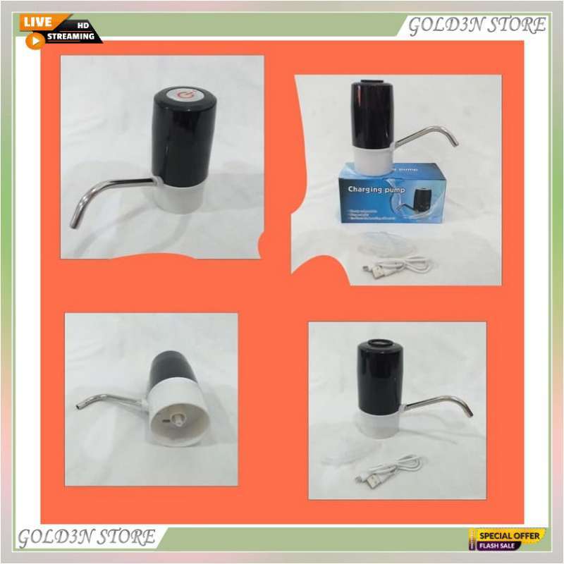 Promo Pompa Galon Water Pump Elektrik Colok Listrik 24 Jam On Off Nyala ...